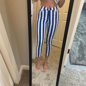 Kentucky blue striped pants